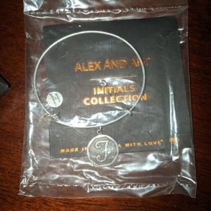 Alex and Ani T initial bracelet